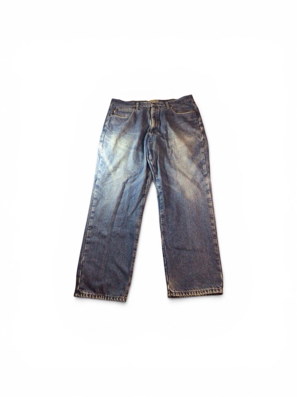 Vintage LL Bean Classic Fit Jeans Mens 38x30 Blue Denim Flannel Lined